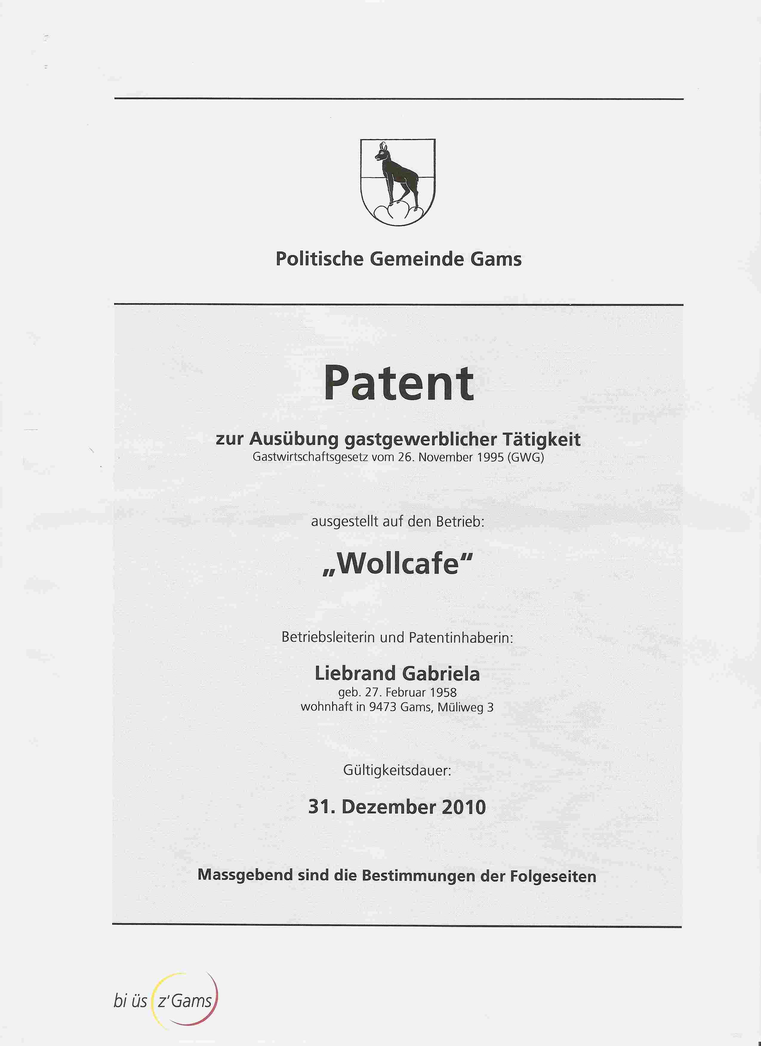 Gastgewerbepatent